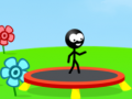 Cluiche Stickman Trampoline ar líne