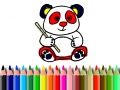 Cluiche Ar ais ar scoil: Péintíocht Panda ar líne