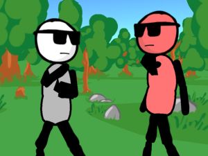 Cluiche Gunna Stickman- Lúide Troid ar líne
