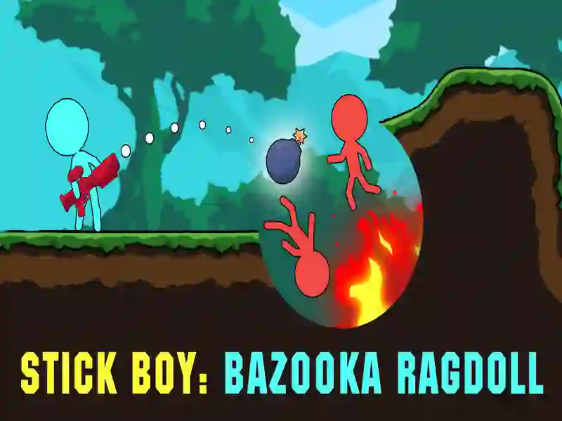 Cluiche Buachaill bata: Bazooka Ragdoll ar líne
