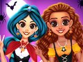 Cluiche Comórtas Oíche Shamhna Sona BFF ar líne