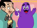 Cluiche Nuair a choinníonn Mr. Bean le Grimace ar líne