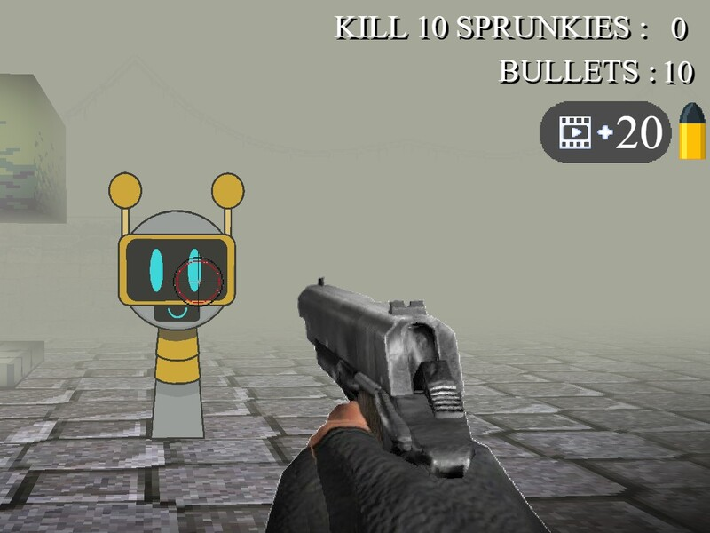 Cluiche Sprunki 3D Shooter ar líne
