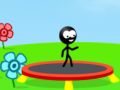 Cluiche Stickman Trampoline ar líne