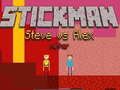 Cluiche Stickman Steve i gcoinne Alex Nether ar líne