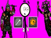 Cluiche Stickman ag roghnú gníomhartha ar líne