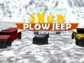 Cluiche Tiomáint Jeep le Fógróir Sneachta an Gheimhridh ar líne