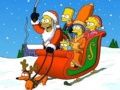 Cluiche Puzal Nollag na Simpsons ar líne