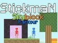 Cluiche Parkour Stickman Skyblock ar lĂne Cluiche Parkour Stickman Skyblock ar lĂne