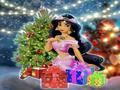 Cluiche Jasmin | Dearadh Geansaí Nollag Aladdin ar líne