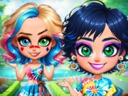 Cluiche Pléasc Dath Tiedye ar líne
