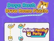 Cluiche Doge Rush: Tarraing Puzzle Baile ar líne
