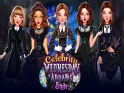 Cluiche Celebrity Dé Céadaoin Addams Stíl ar líne