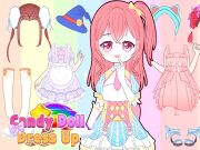 Cluiche Gúna doll candy suas ar líne