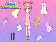 Cluiche Dressup outfit oiriúnach ar líne