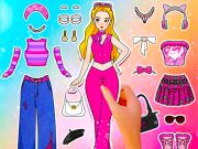 Cluiche Dialann doll páipéir: Gléasadh suas DIY ar líne