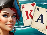 Cluiche Solitaire Klondike Treasure Island ar líne