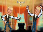 Cluiche Trump an puipéad ar líne