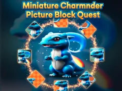 Cluiche Rompu Bloc Pictiúr Miniature Charmander ar líne