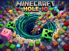 Cluiche Minecraft Hole IO ar líne