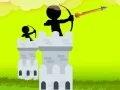 Cluiche Caisleán an Archery Stickman ar líne
