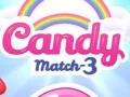 Cluiche Candy Match 3 ar líne