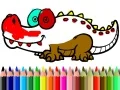 Cluiche Ar ais chuig an Scoil: Péinteáil Alligator ar líne