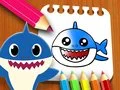 Cluiche Leabhar Dathúcháin Baby Shark ar líne Cluiche Leabhar Dathúcháin Baby Shark ar líne