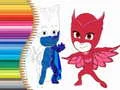 Cluiche Leabhar Dathanna PJ Masks ar líne Cluiche Leabhar Dathanna PJ Masks ar líne