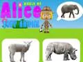 Cluiche Domhan Alice: ainmhithe leanaí ar líne