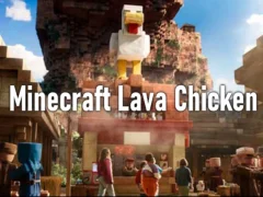 Cluiche Sicín lava minecraft ar líne