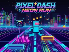 Cluiche Pixel Dash Neon Run ar líne