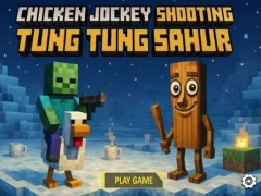 Cluiche Sicín Jockey Lámhach Tung Tung Sahur ar líne Cluiche Sicín Jockey Lámhach Tung Tung Sahur ar líne