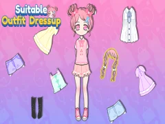 Cluiche Dressup outfit oiriúnach ar líne