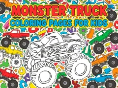Cluiche Cluiche Líne Monster Truck Leathanaigh Dathúcháin Do Pháistí ar líne