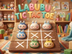 Cluiche Labubu Madra Tac Toe ar líne