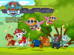 Cluiche Paw Patról Marshall Sky Ryder Everest ar líne