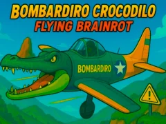 Cluiche Bombardiro Crocodilo Flying Brainrot ar líne