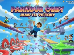 Cluiche Parkour Obby Léim go bua ar líne