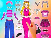 Cluiche Dialann doll páipéir: Gléasadh suas DIY ar líne