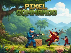 Cluiche Pixel Commando ar líne