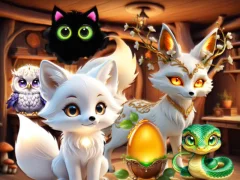Cluiche Enchantors mistéireach Enchanted Bestiary ar líne