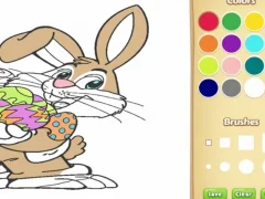 Cluiche Leabhar Dathúcháin Bunny na Cásca do na páistí ar líne