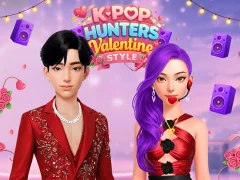 Cluiche Stíl Vailintín K-Pop Hunters ar líne