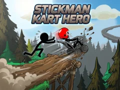 Cluiche Stickman Kart Hero ar líne