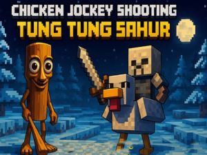 Cluiche Lámhach Jockey Sicín Tung Tung Sahur ar líne
