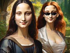 Cluiche Turgnaimh Faisin Mona Lisa ar líne