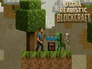 Cluiche Blockcraft ultra réalaíoch ar líne
