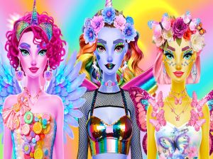 Cluiche Makeup dazzling divas ar líne