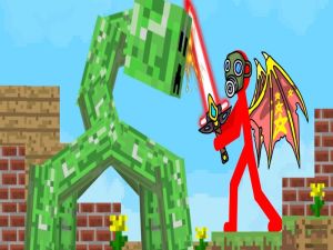 Cluiche Cathanna Mega Boss Stickman! ar líne